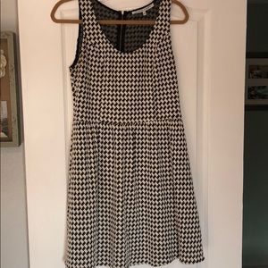 Black and White A-line Dress
